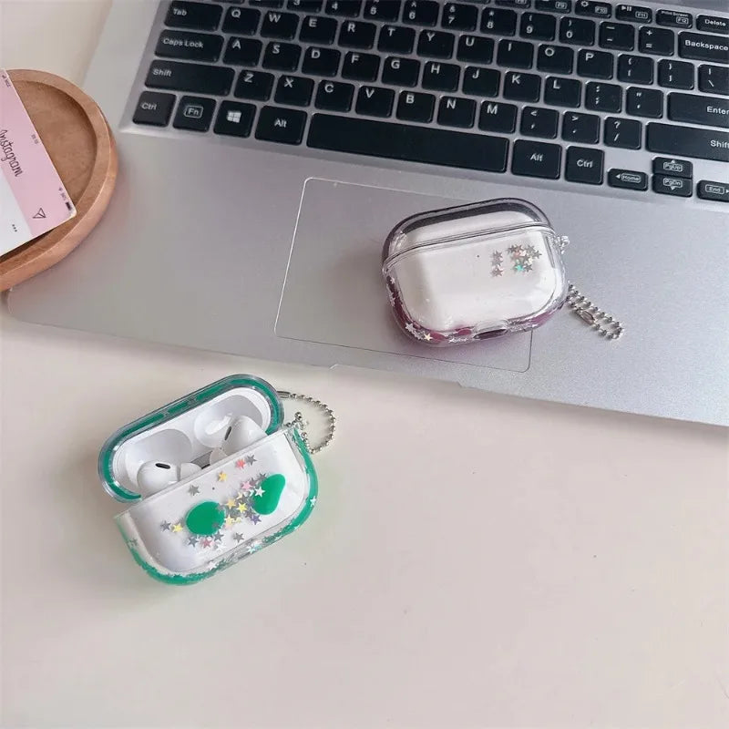 Apple AirPods 用 リキッドクイックサンド クリアシリコンケース