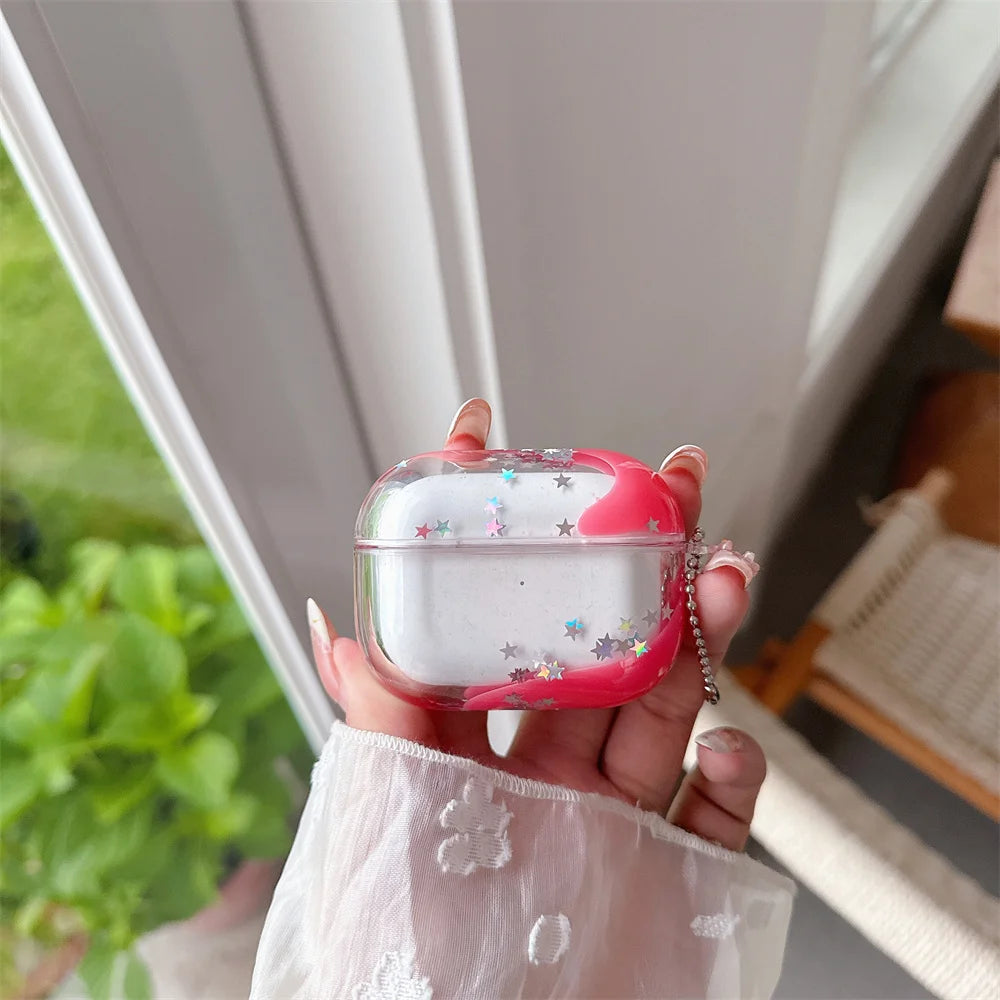 Apple AirPods 用 リキッドクイックサンド クリアシリコンケース