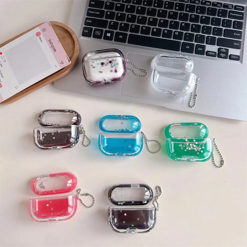 Apple AirPods 用 リキッドクイックサンド クリアシリコンケース