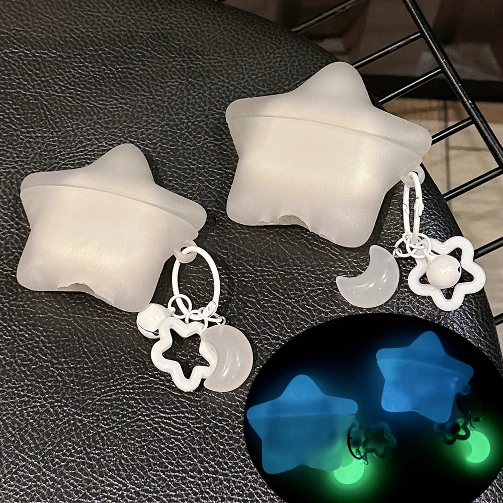 Apple AirPods 蛍光星形ケース