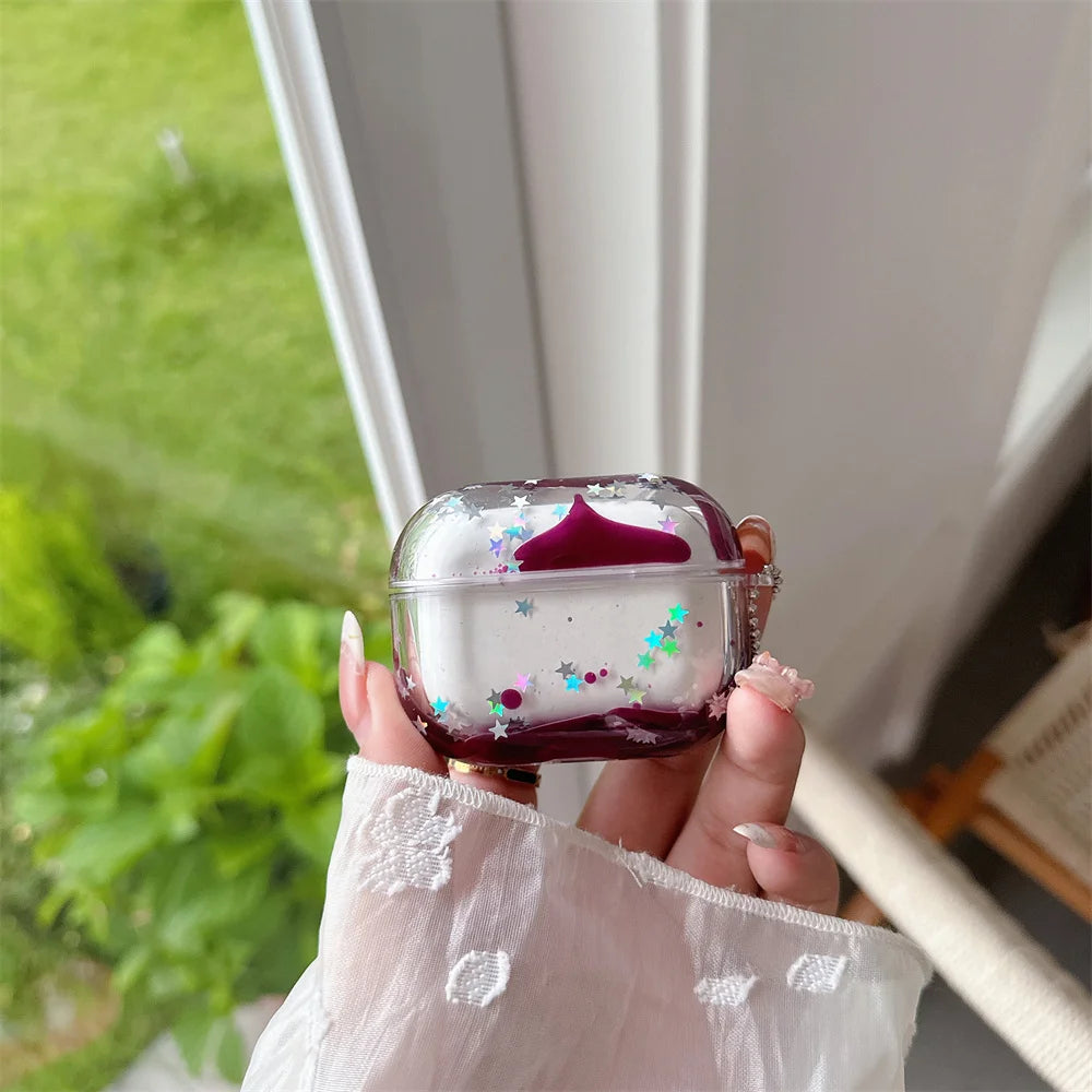 Apple AirPods 用 リキッドクイックサンド クリアシリコンケース