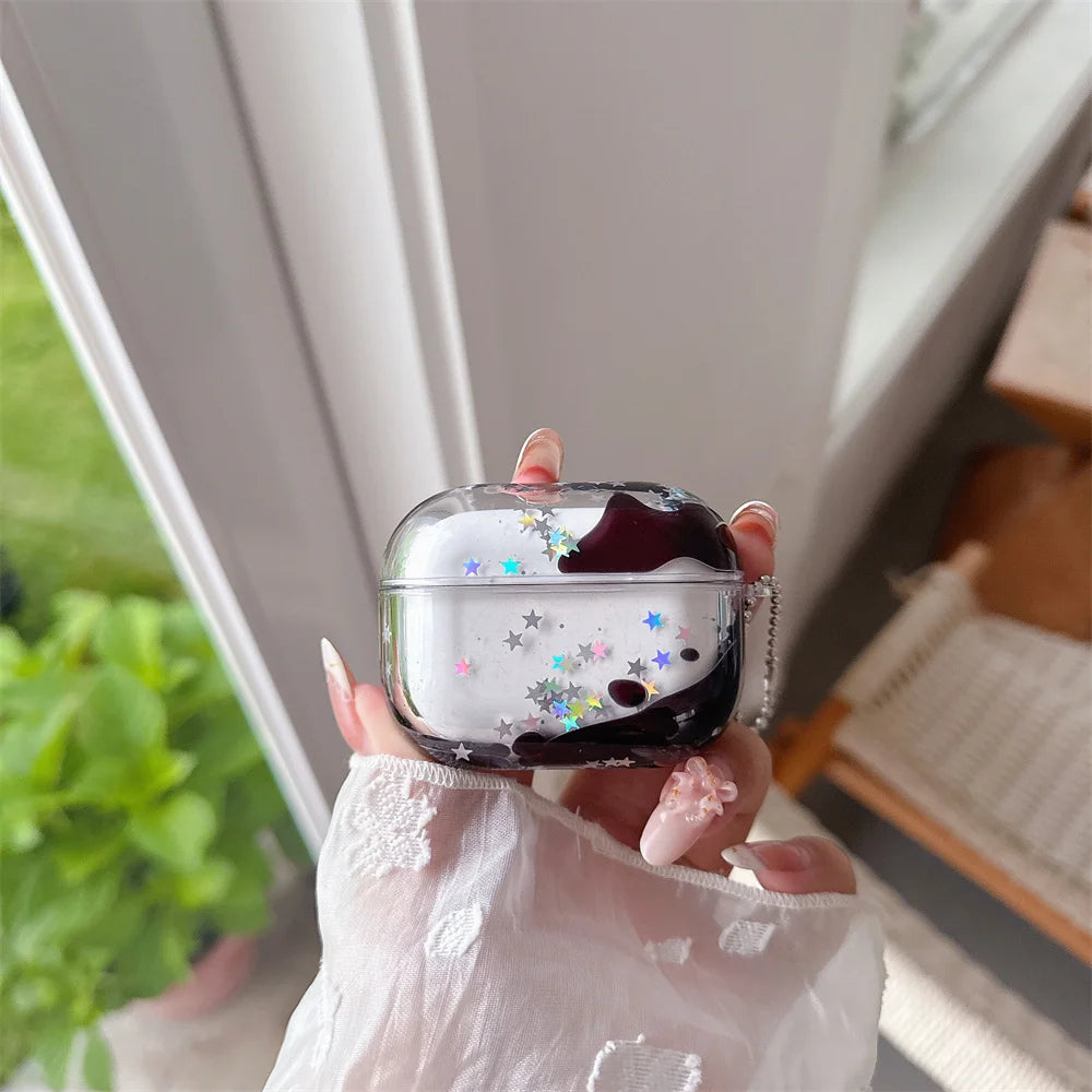 Apple AirPods 用 リキッドクイックサンド クリアシリコンケース